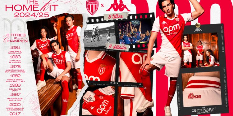 AS Monaco : le magnifique maillot du centenaire entre nos mains !