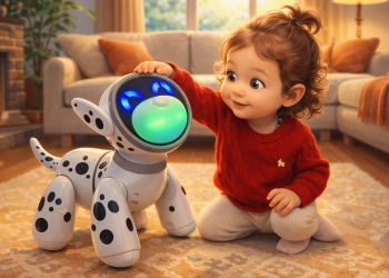 Le chien-robot Jiggo, compagnon des tout-petits