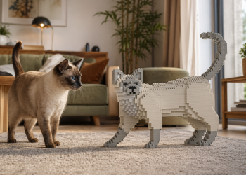 Test Jecka : j’ai recréé mon chat en briques de construction