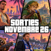 Sorties jeux vidéo de novembre 2026 : GTA VI, Zelda et des nuits beaucoup trop courtes