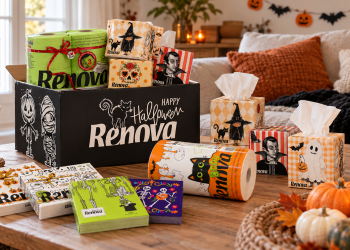 Coffret Halloween Renova : même le papier toilette se met dans l’ambiance
